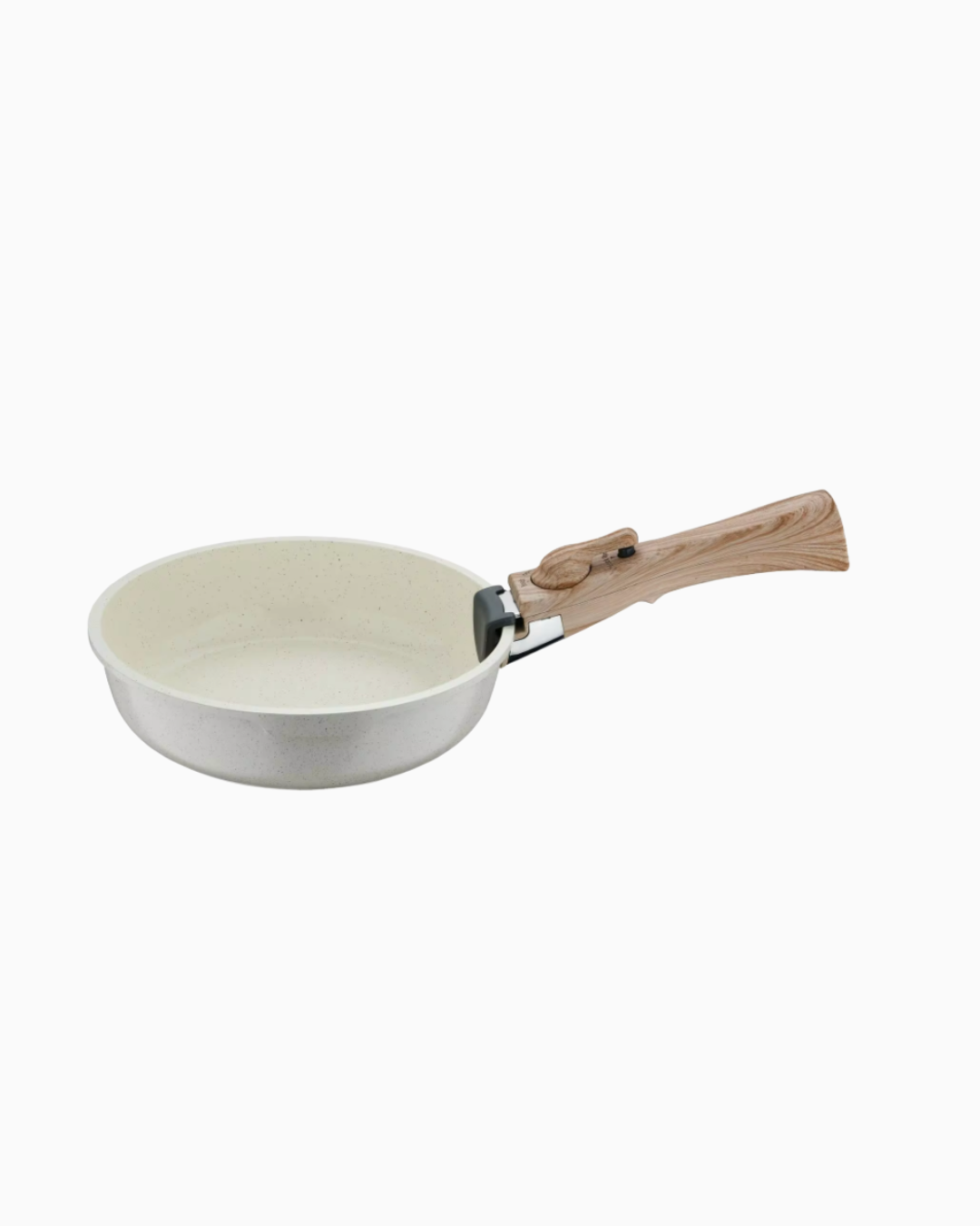 2 Sartenes 22/26cm crema + Mango extraíble