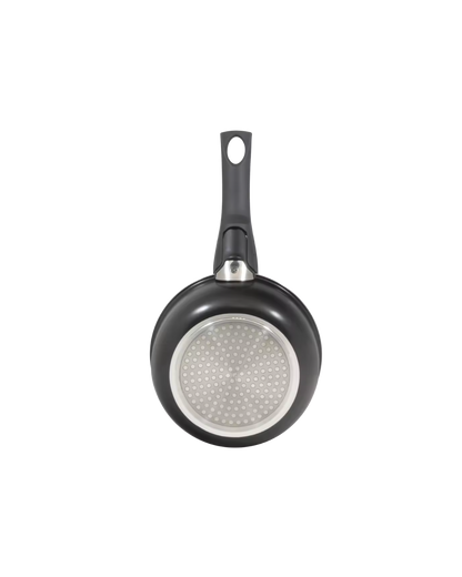 3 cazos 16/18/20 cm negro mate + mango extraible