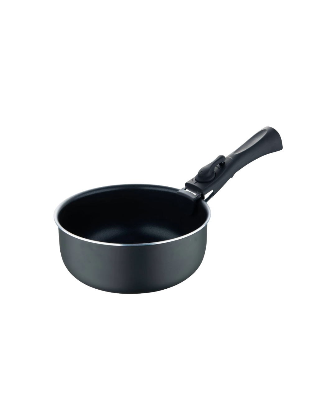 3 cazos 16/18/20 cm negro mate + mango extraible
