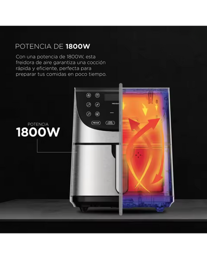 Freidora de Aire ROCKET 700 - 1800W y 7L con pantalla táctil